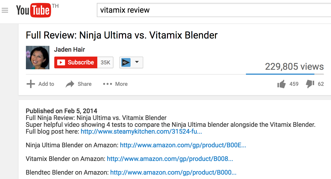 Vitamix Review Affilaite Marketing Success Story