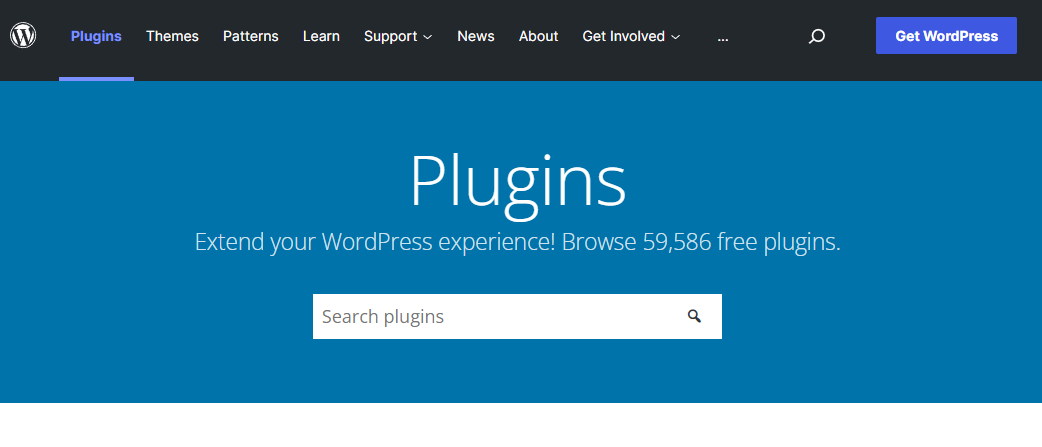 wordpress plugin page